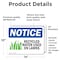 Signmission Recycled Water Used On Lawns Sign With Symbol, 14 in W x Rectangle, Vinyl Decal OS-2PACK-NS-D-1014-L-18006 - alternate 6